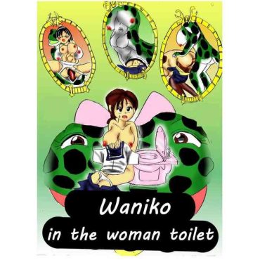 Slave Waniko in the tabooed girl's bathroom- Original hentai Rope