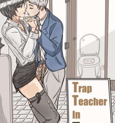 Girl Fuck Trap teacher in toilet- Original hentai Blackcock